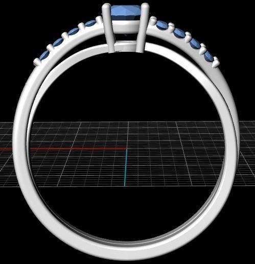  Womens ring 3D print model_2