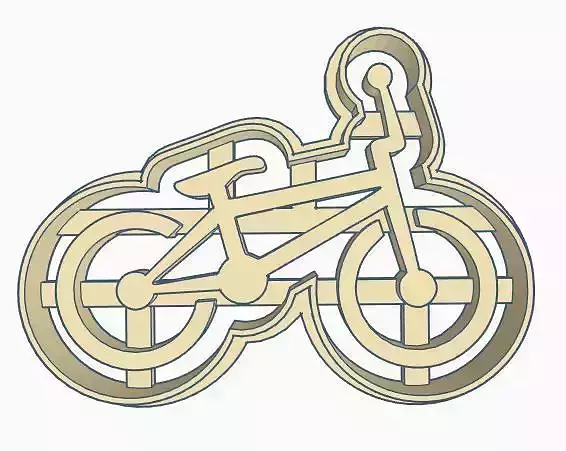 BMX Bike Cookie Cutter 