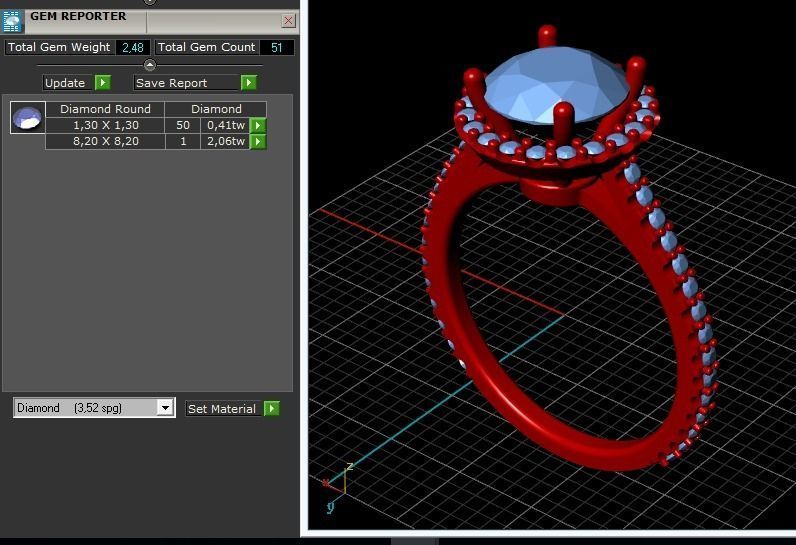 Ring for women 263 3D print model_2
