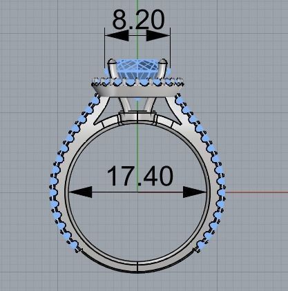 Ring for women 263 3D print model_4