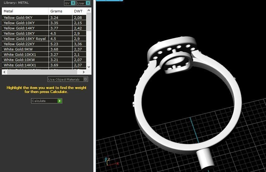 Female ring 260 3D print model_1