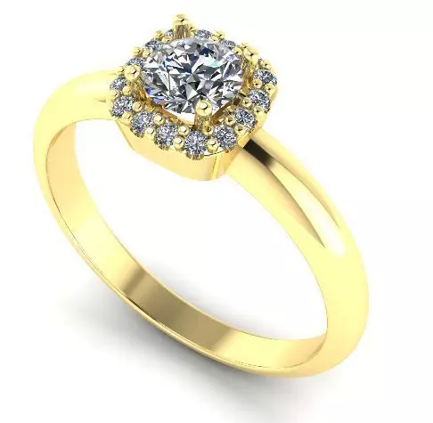 Female ring 258 3D print model_0