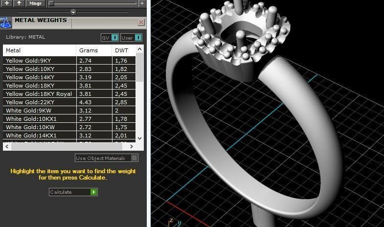 Female ring 258 3D print model_2