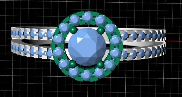 135 Female ring 3D print model_6