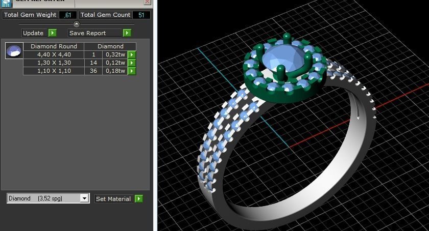 135 Female ring 3D print model_3