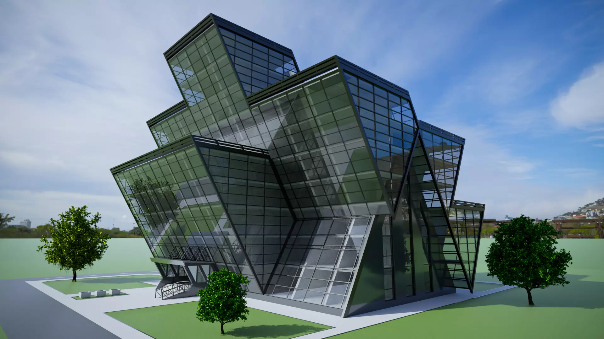 Office building 3D model_0