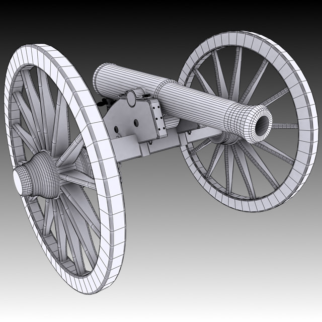 Napoleon M1841 6 Pounder Collection 3D model_23