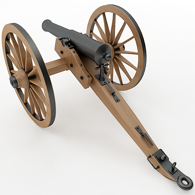 Napoleon M1841 6 Pounder Collection 3D model_8