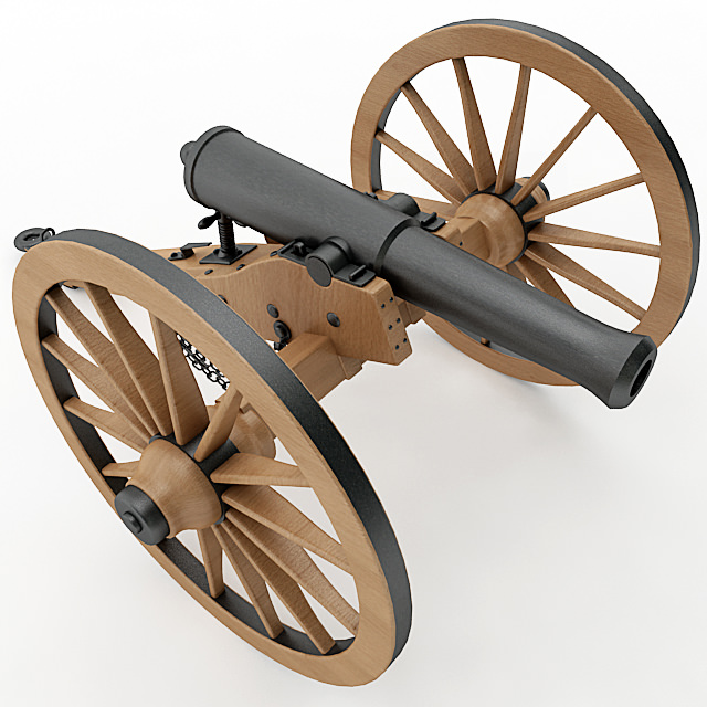 Napoleon M1841 6 Pounder Collection 3D model_13