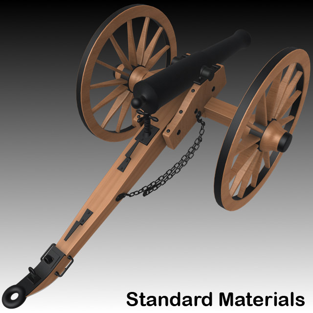 Napoleon M1841 6 Pounder Collection 3D model_15