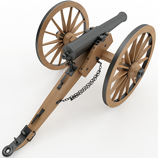 Napoleon M1841 6 Pounder Collection 3D model_10