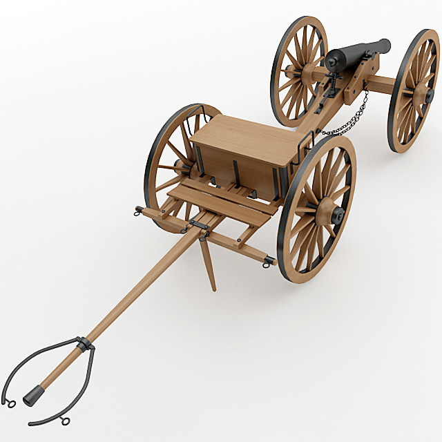 Napoleon M1841 6 Pounder Collection 3D model_19