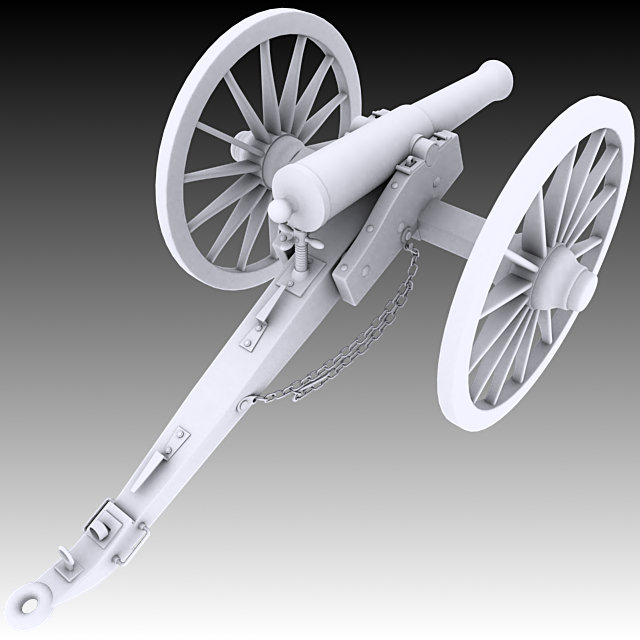 Napoleon M1841 6 Pounder Collection 3D model_22