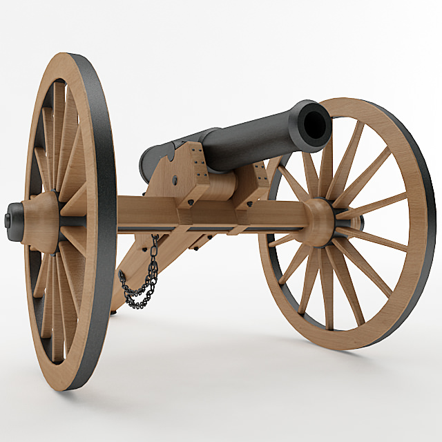 Napoleon M1841 6 Pounder Collection 3D model_16