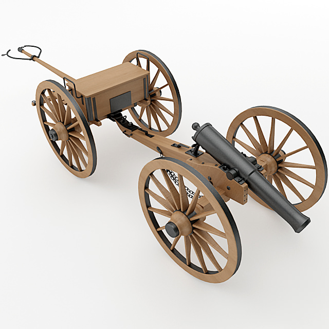 Napoleon M1841 6 Pounder Collection 3D model_5