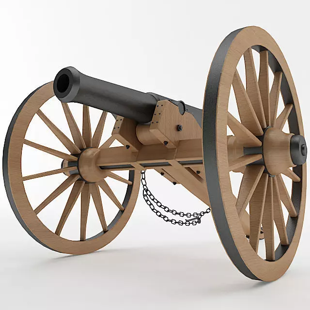 Napoleon M1841 6 Pounder Collection 3D model_0