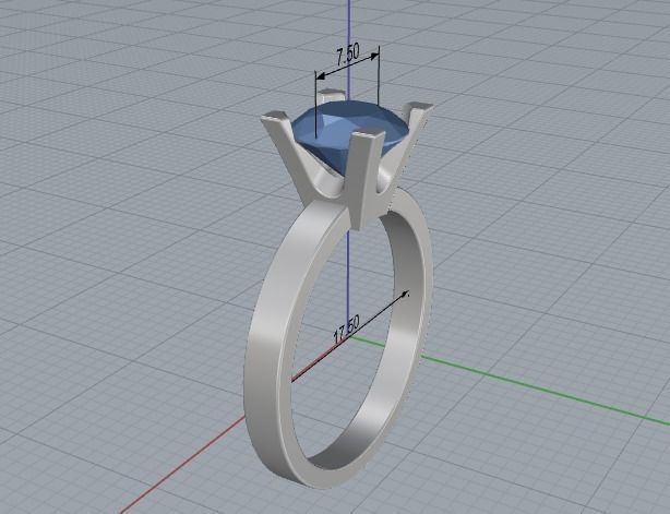 329 Female ring 3D print model_2