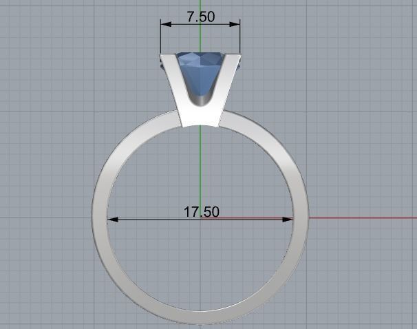 329 Female ring 3D print model_1