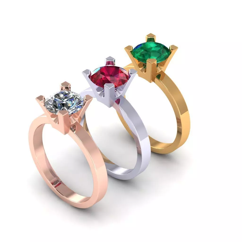 329 Female ring 3D print model_0