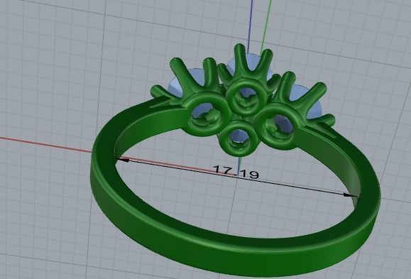 328 Female ring 3D print model_8