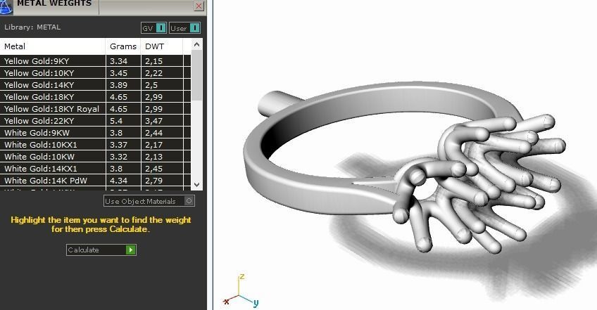 328 Female ring 3D print model_5