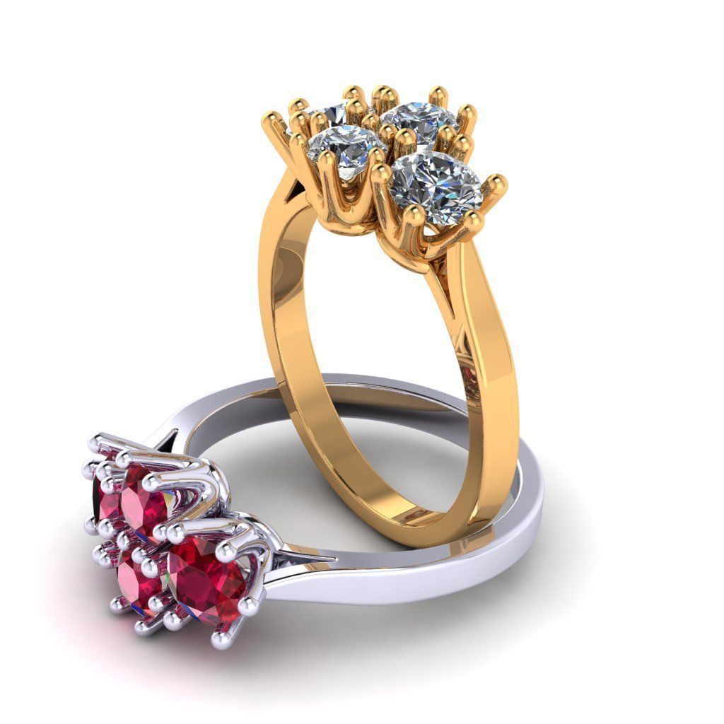 328 Female ring 3D print model_2