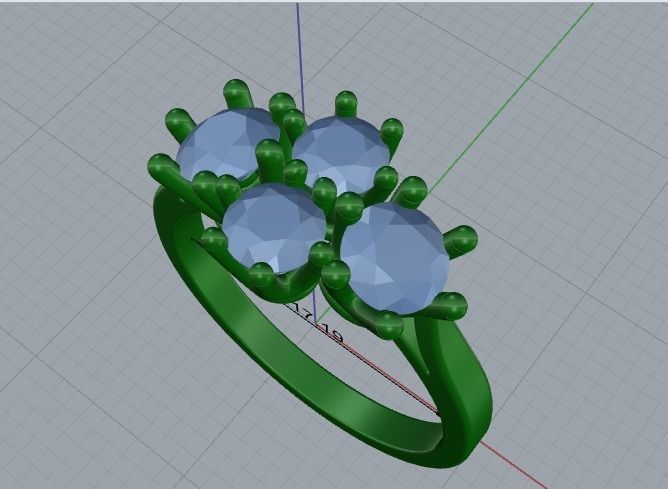 328 Female ring 3D print model_7