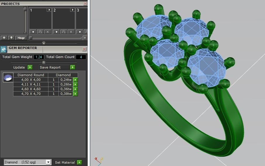 328 Female ring 3D print model_3