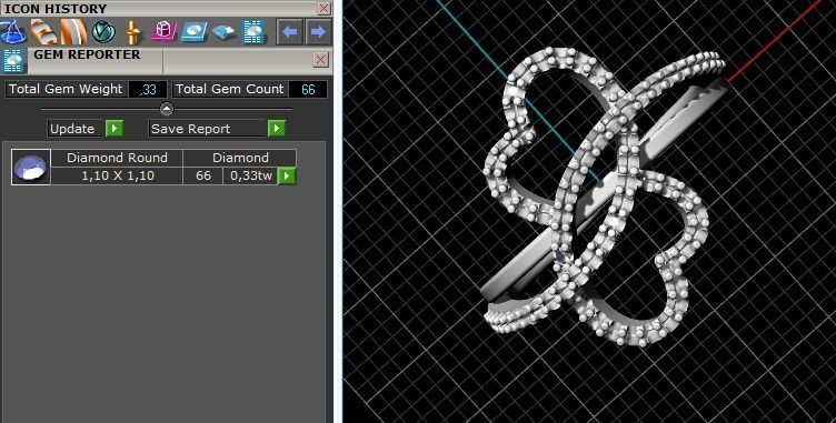 357 Ring two hearts 3D print model_1