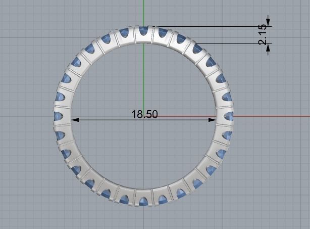 Engagement ring 349 3D print model_1
