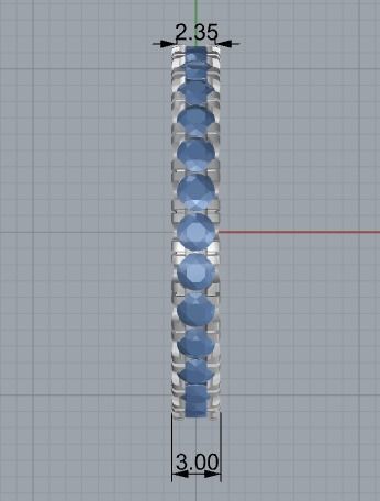 Engagement ring 349 3D print model_2