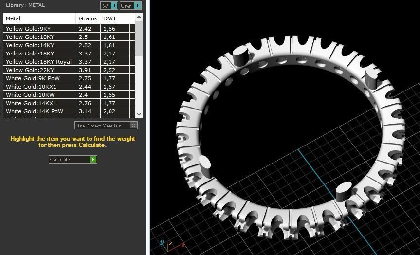 Engagement ring 349 3D print model_4