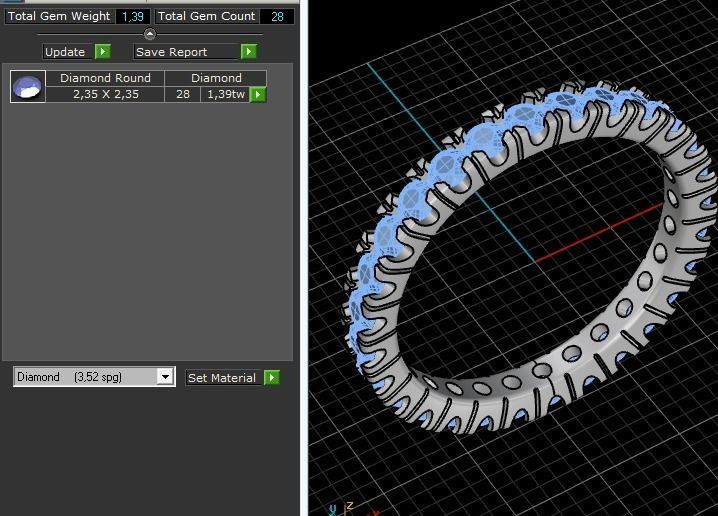 Engagement ring 349 3D print model_3