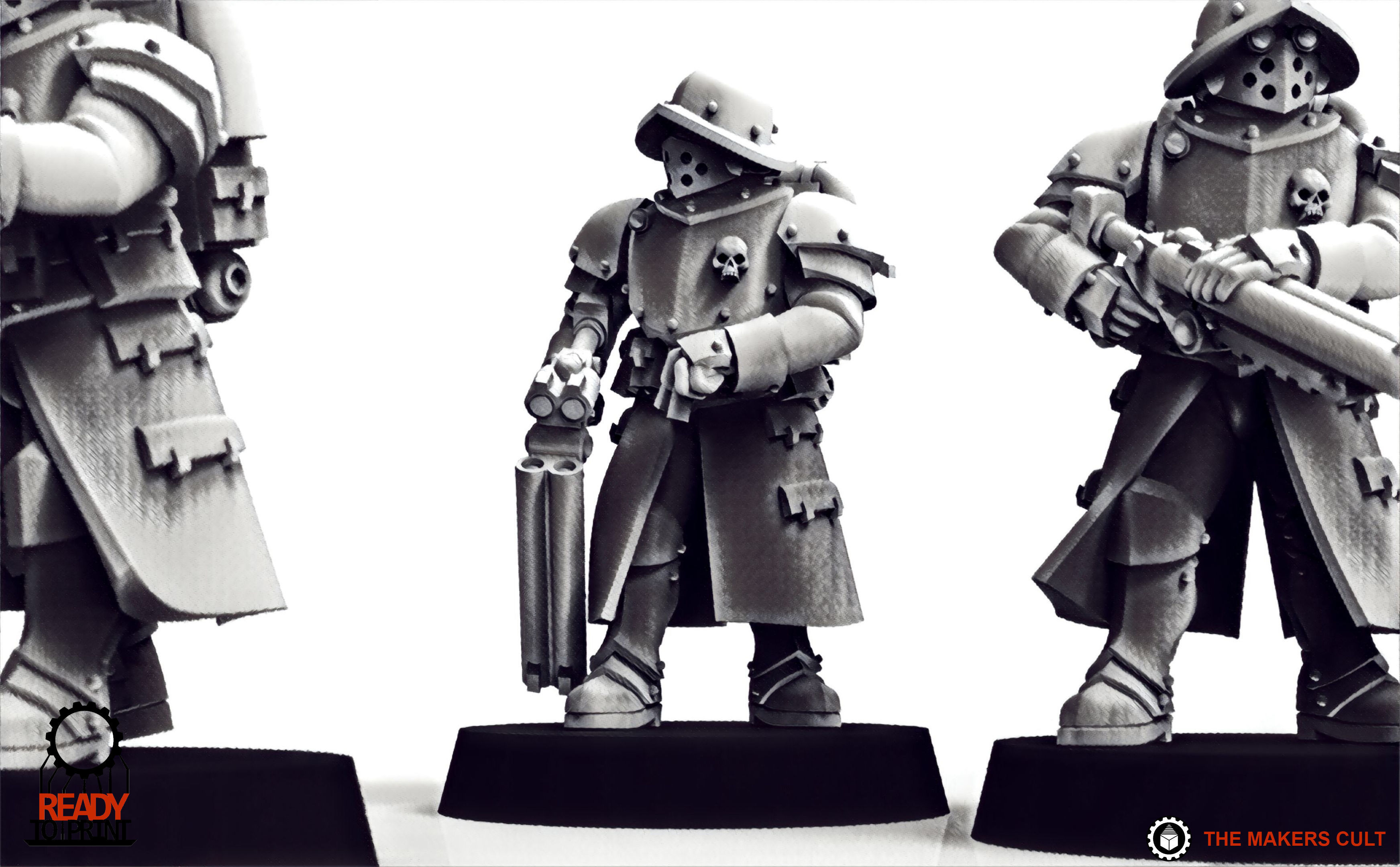 Feudal Guard Engineers 3D print model_19