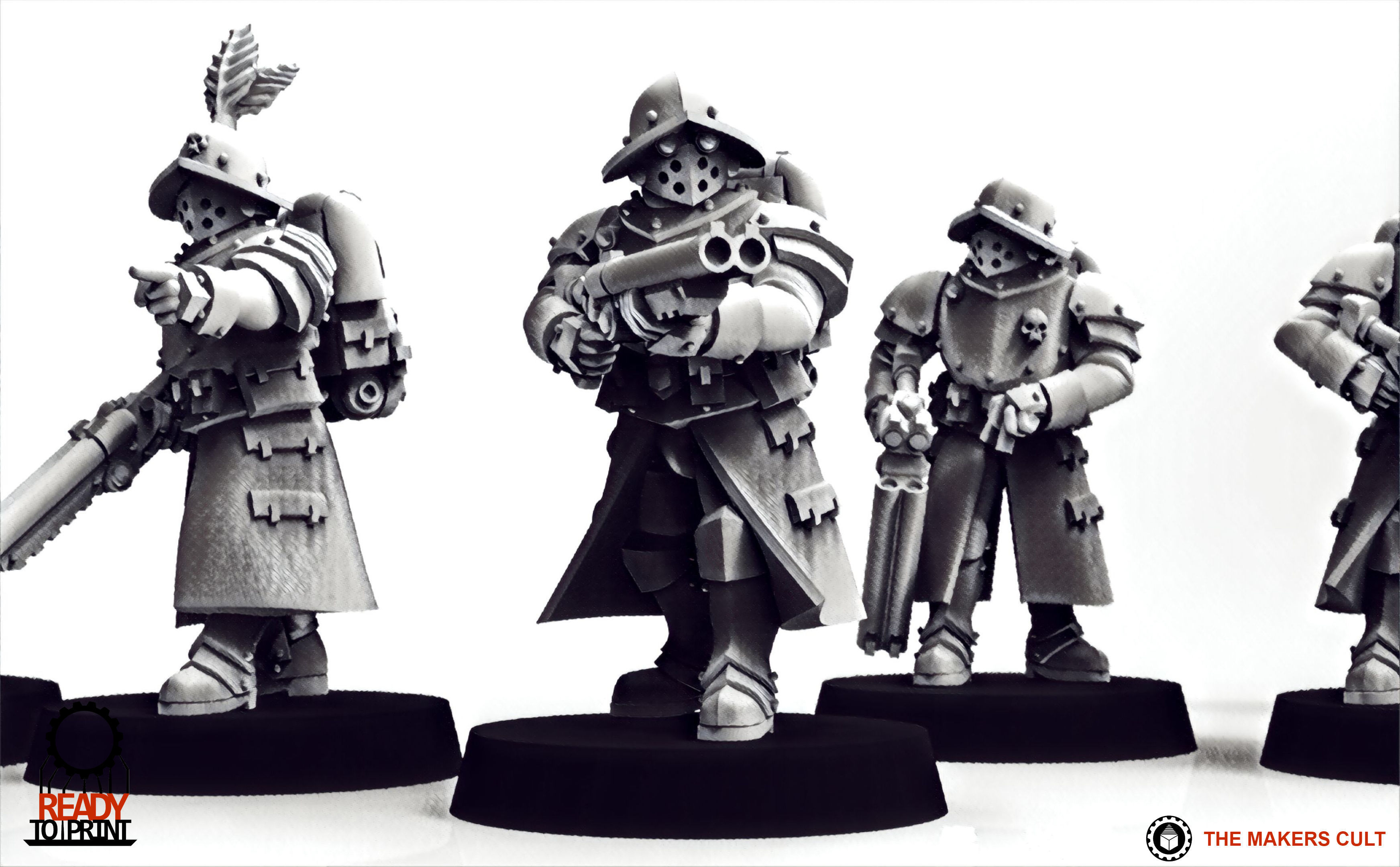 Feudal Guard Engineers 3D print model_17