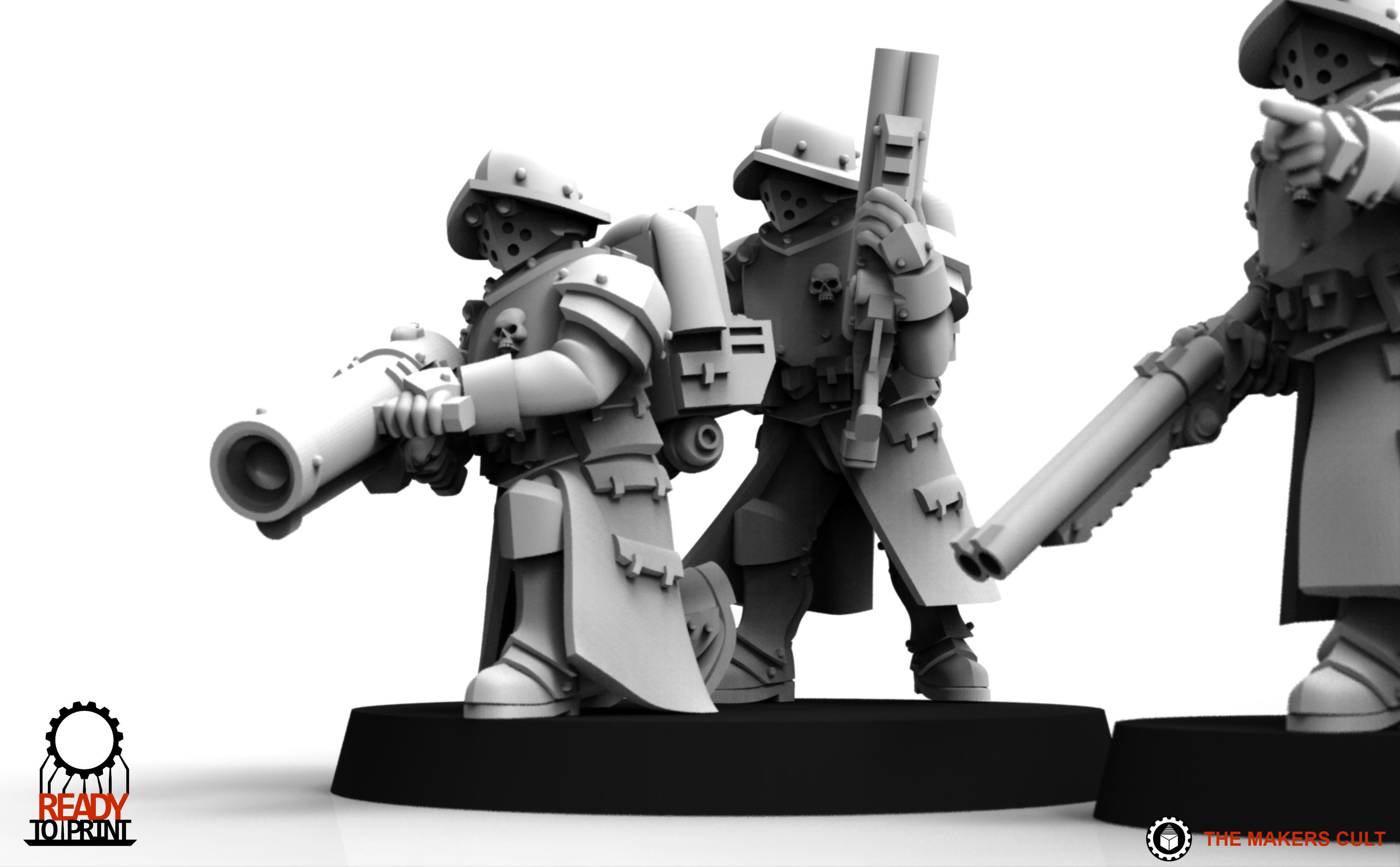 Feudal Guard Engineers 3D print model_12