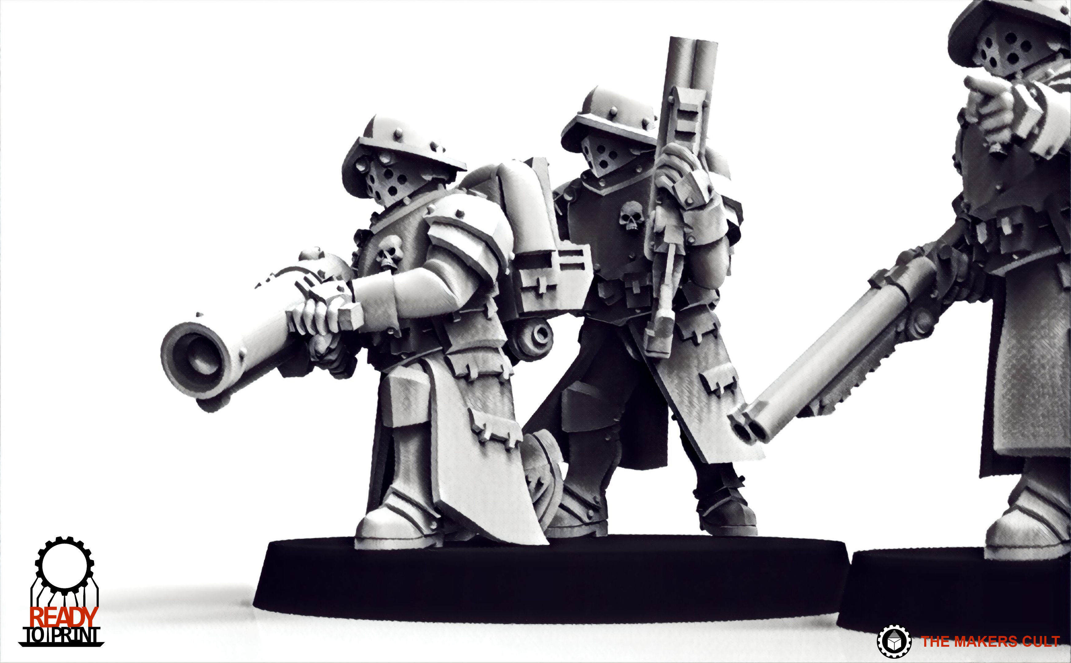 Feudal Guard Engineers 3D print model_16