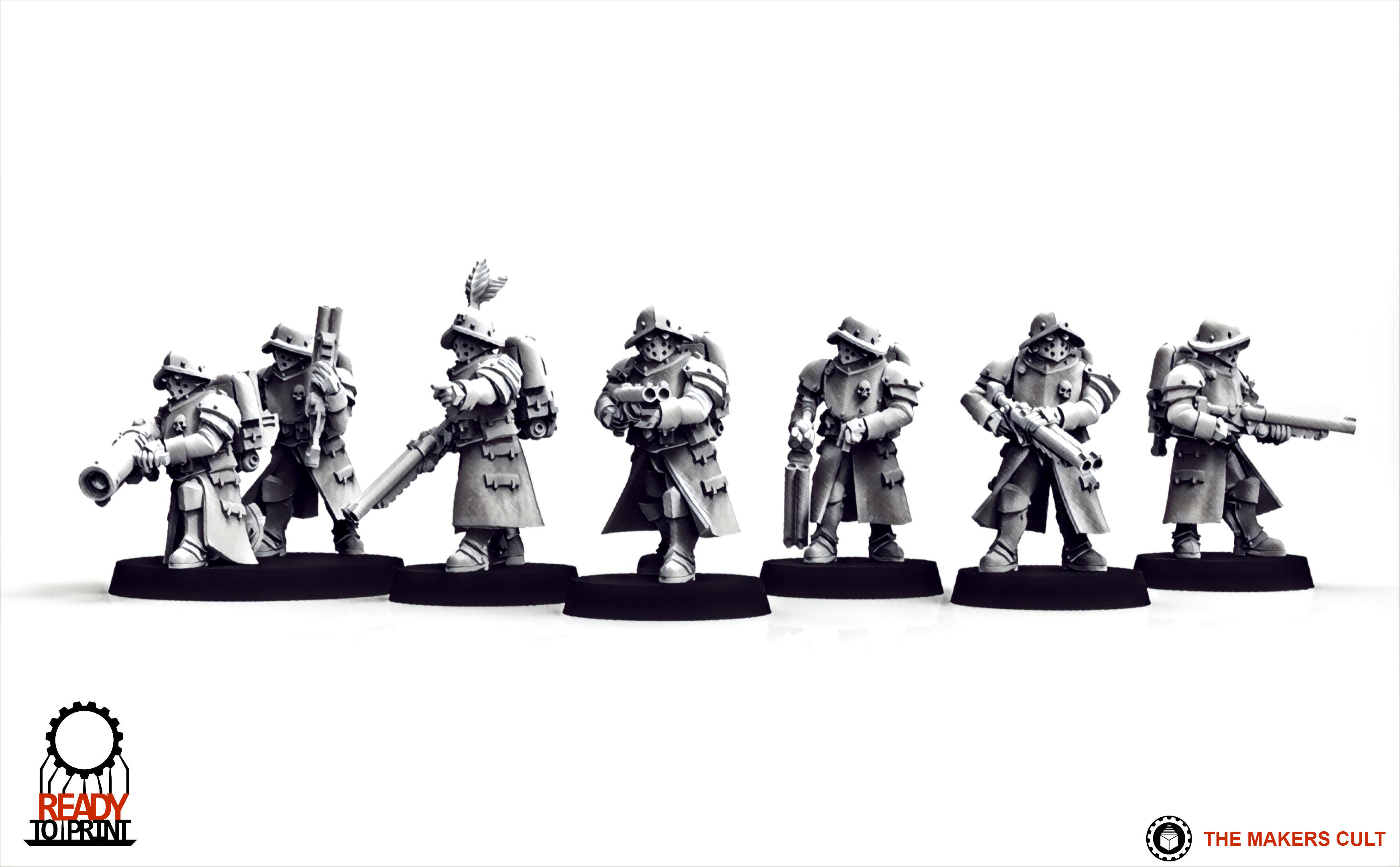 Feudal Guard Engineers 3D print model_14