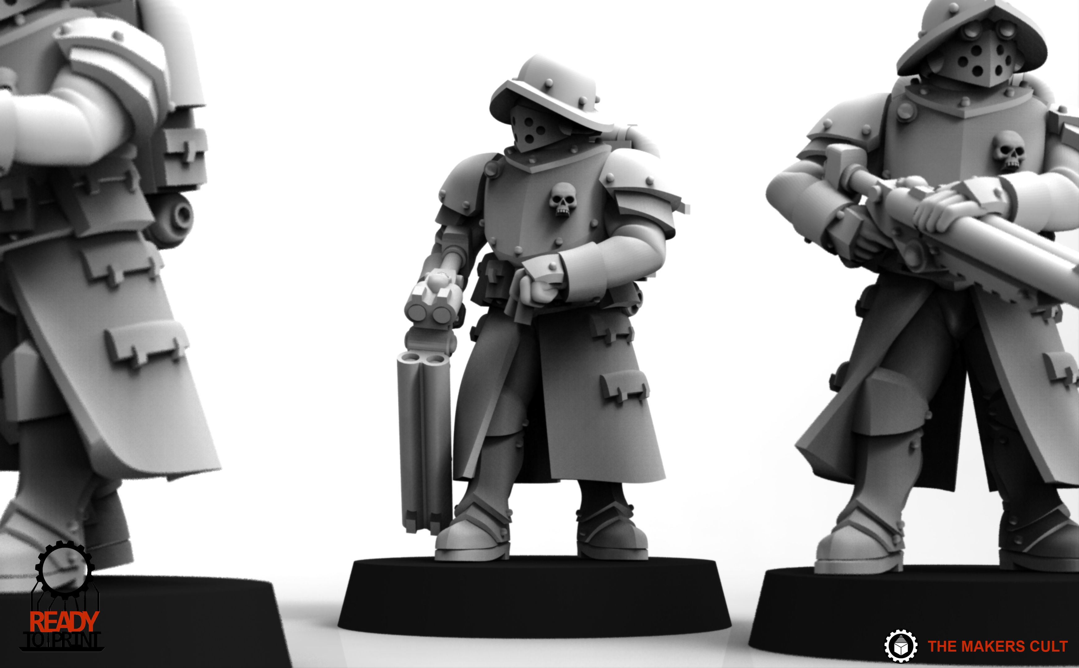 Feudal Guard Engineers 3D print model_9