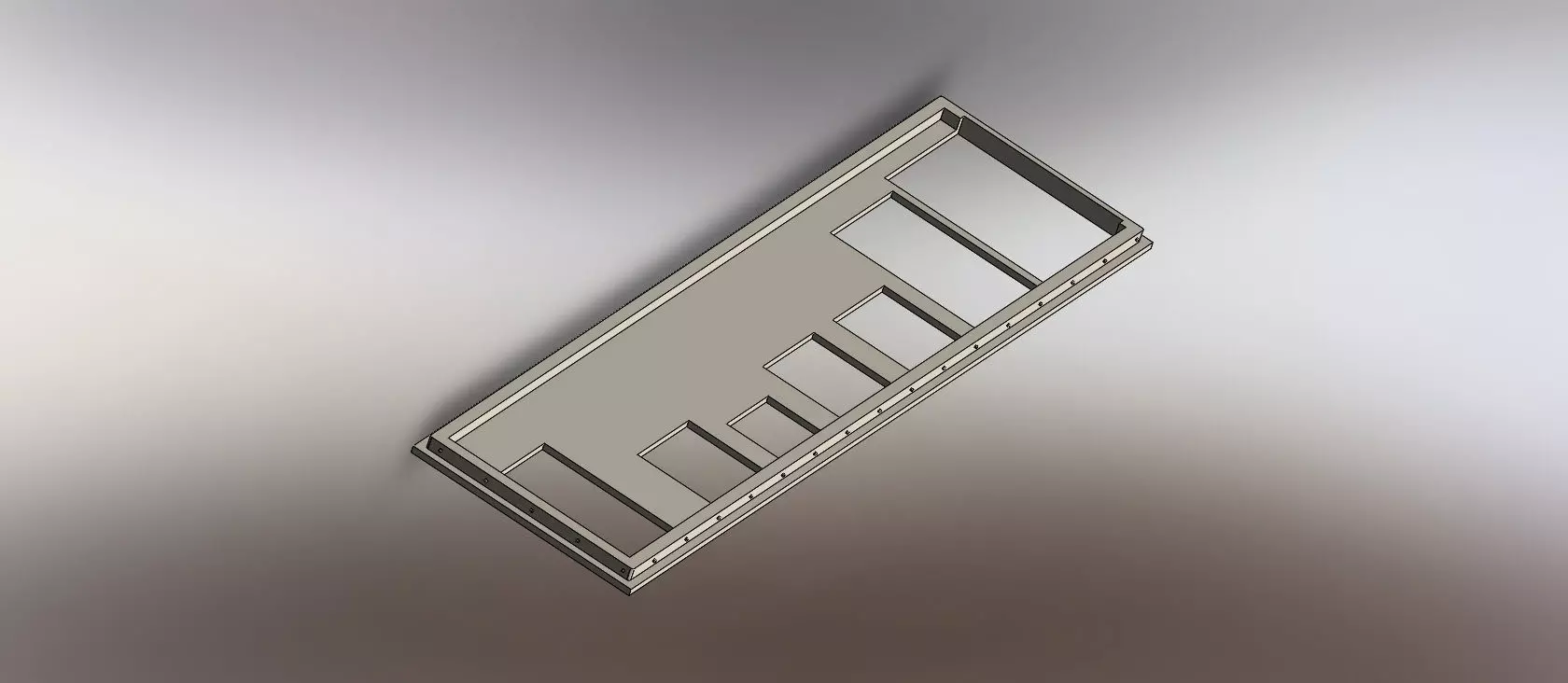 ASUS M5A97 -  IO Shield - BackPlate 3D print model_0