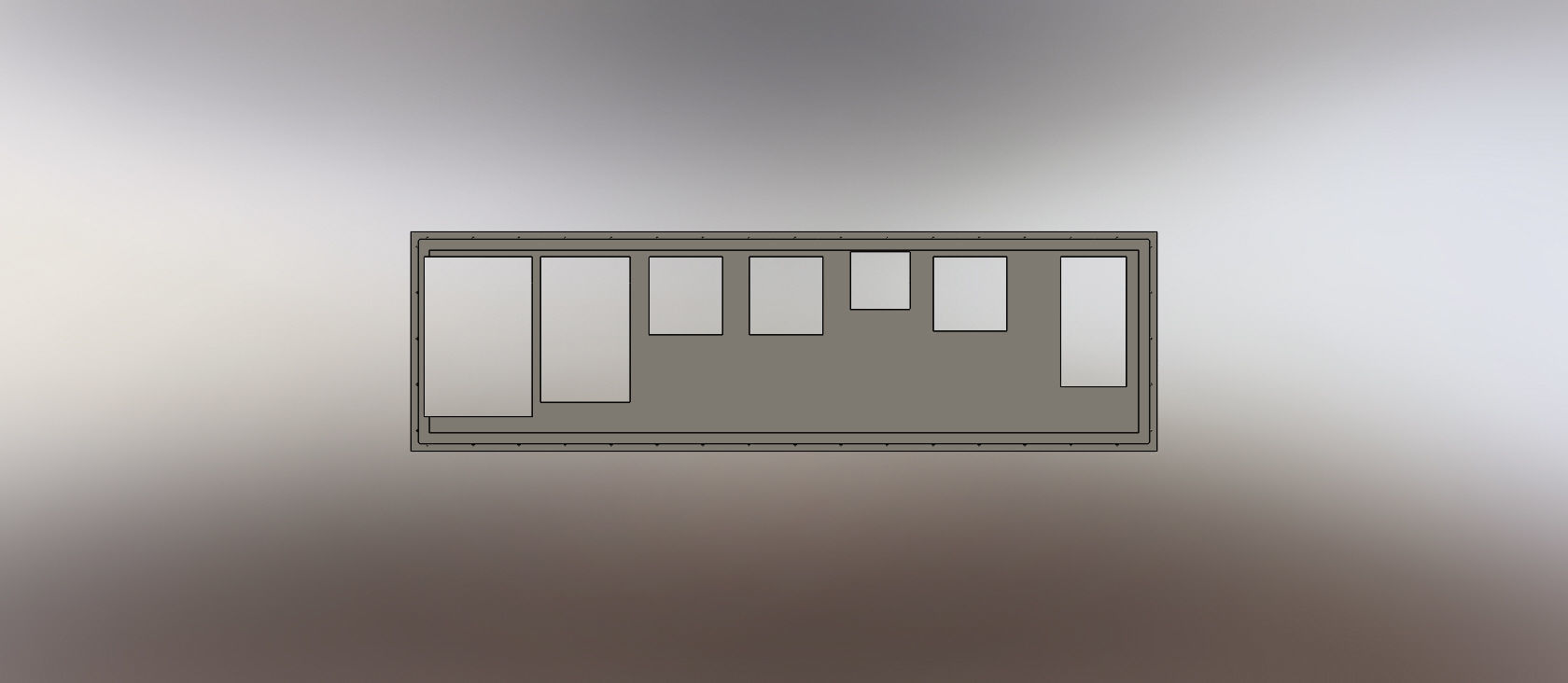 ASUS M5A97 -  IO Shield - BackPlate 3D print model_1