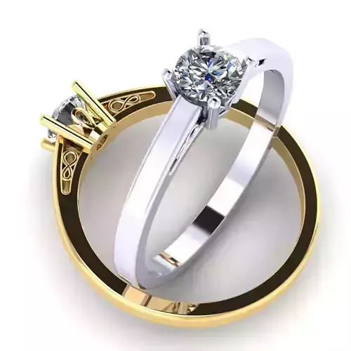 Beautiful single stone ring  366