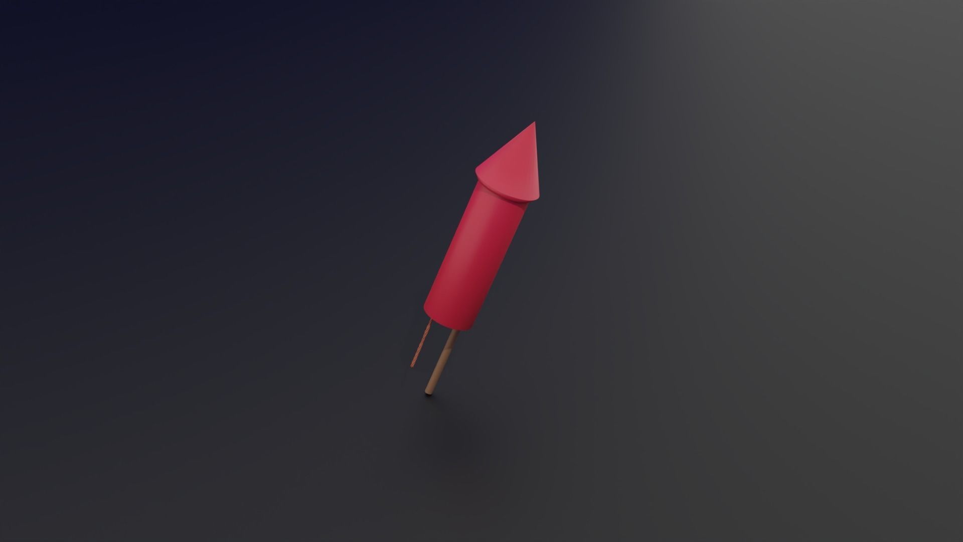 Firework rocket free 3D model | CGTrader
