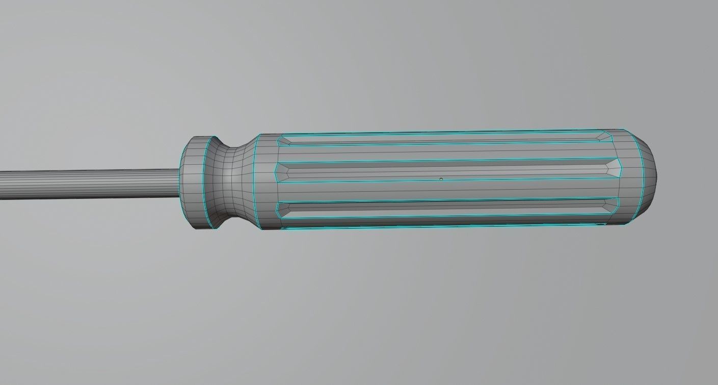 Philips Screwdriver Tool - Ferramenta Chave Philips Low-poly 3D model_10