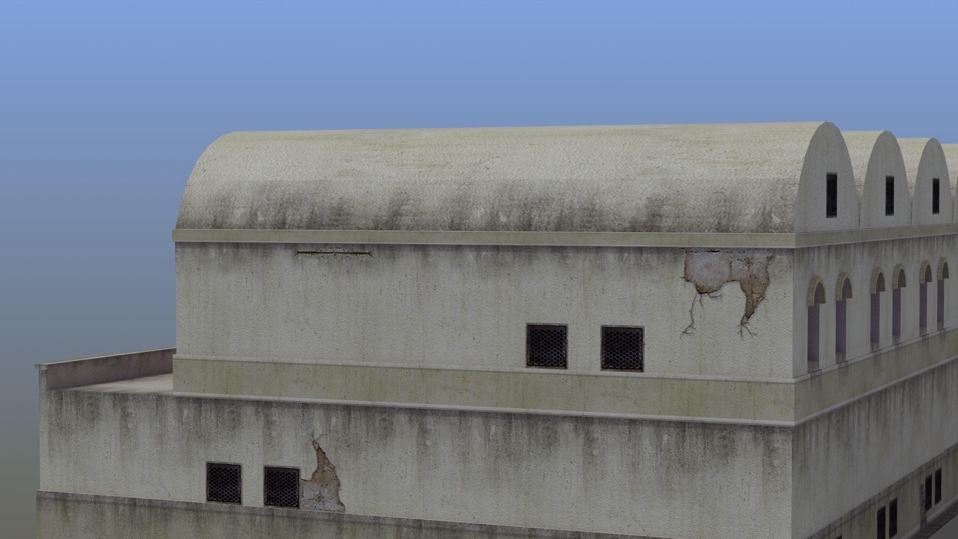 Grannary Building Low-poly 3D model_26