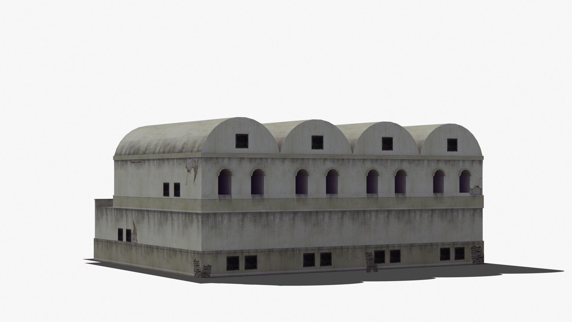 Grannary Building Low-poly 3D model_81