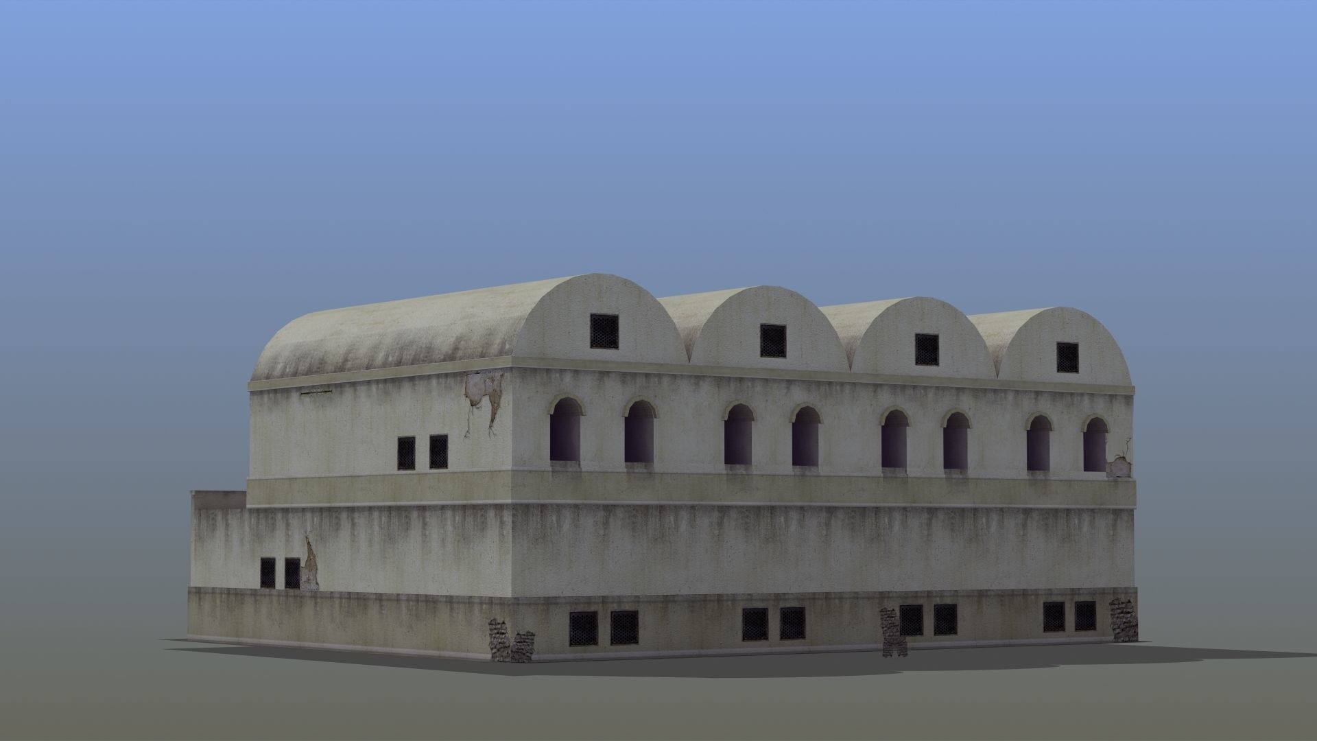Grannary Building Low-poly 3D model_74
