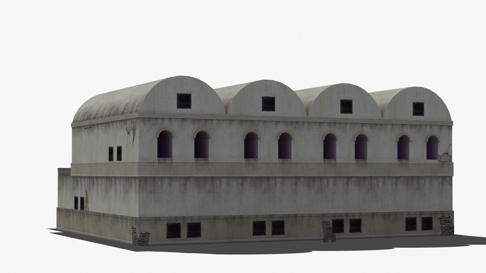 Grannary Building Low-poly 3D model_82