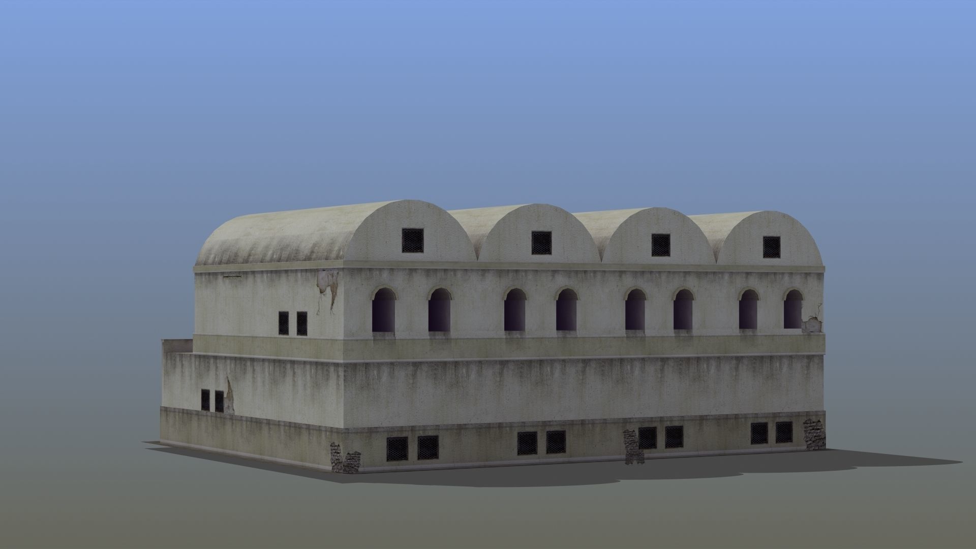 Grannary Building Low-poly 3D model_27