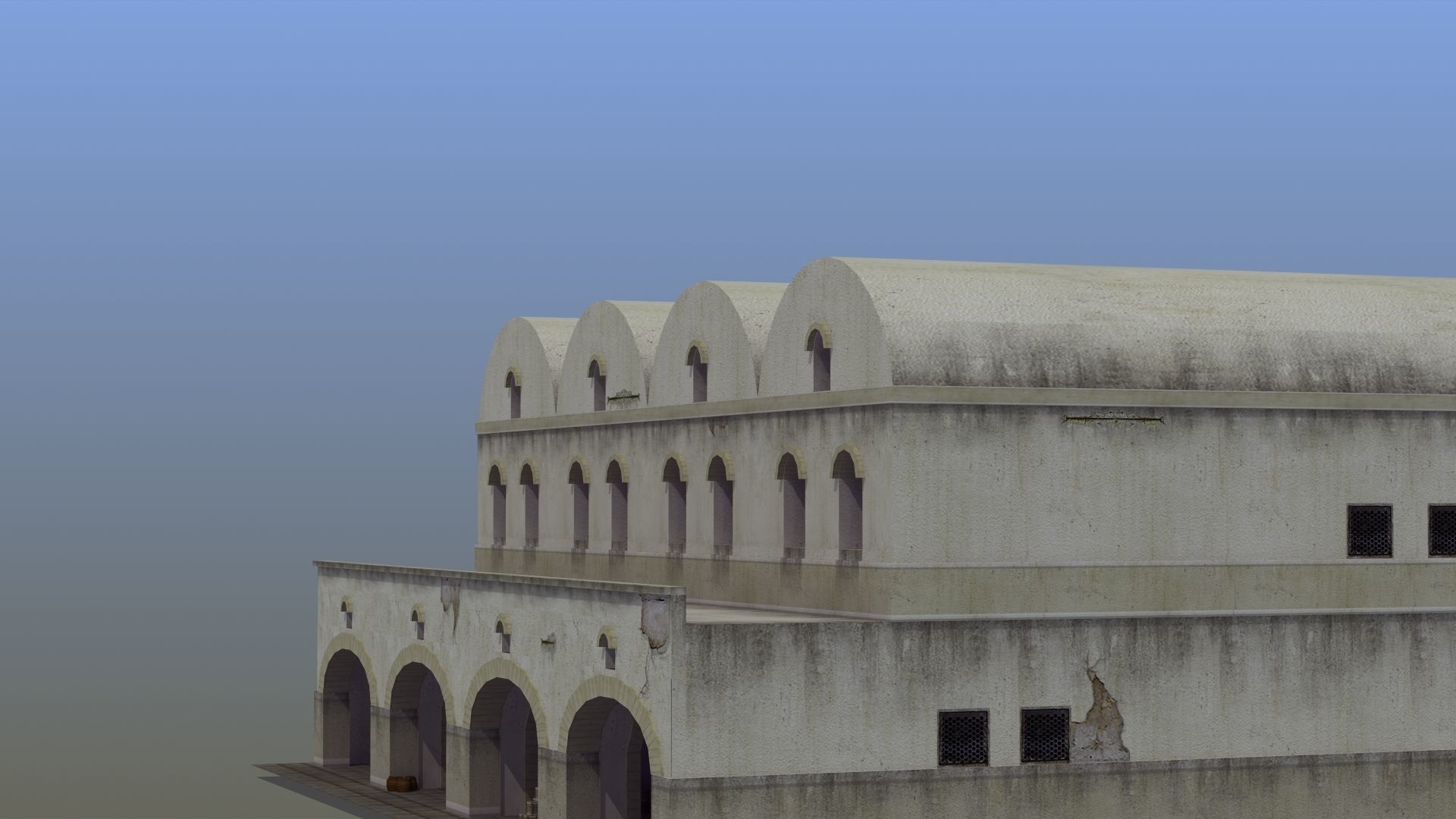 Grannary Building Low-poly 3D model_71